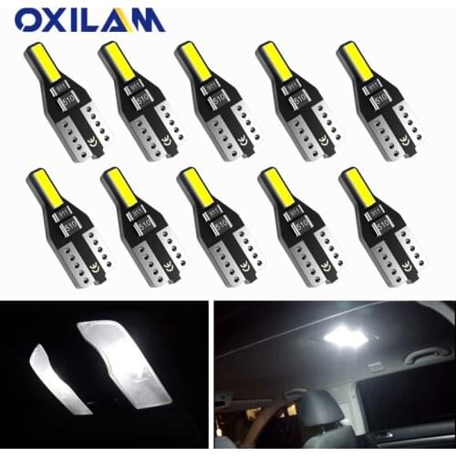 10x W5W T10 LED Bulb Car Interior Lights for Mitsubishi Pajero Sport ASX L200 L300 L400 Space Wagon Star Lancer Sigma Outlander