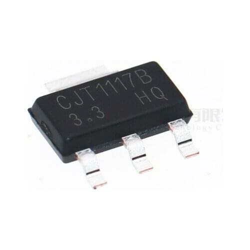 50pcs LDO voltage regulator chip IC CJT1117-5.0/3.3/2.5/1.8/1.2V/ADJ patch SOT-223