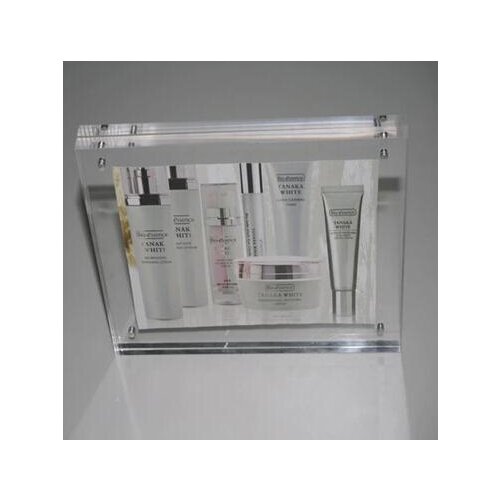 Acrylic A4 297*210mm thickness 10mm+10mm crystal strong magnetic price tag/ table card / station sign / /photo frame