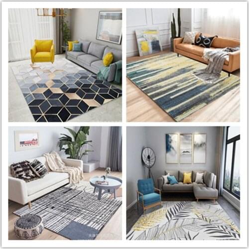 American Nordic ins Chenille Geometric Carpets Coffee Table Area Rug Play Delicate Mat For Living Room Home Bedroom Rugs Carpets