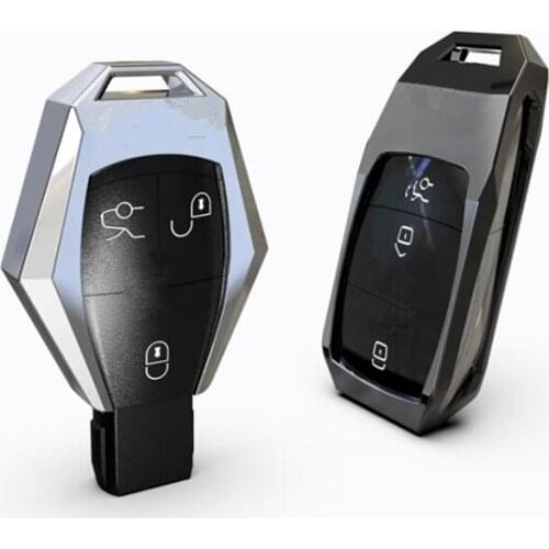 Alloy Remote Smart Key Shell Case For Mercedes Benz AMG key back cover C/ E /S Class GLC GL 2018-2020 Benz Key protector Case