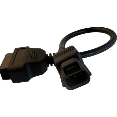 3 To 16 Pin Autocycle OBD Adaptors OBD2 Diagnostic Cable Extension Connectors For KYMCO Motocycles