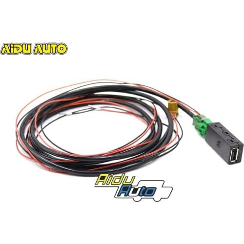 FOR GOLF PASSAT CarPlay MIB 2 RADIO USB Install Plug Socket Switch Button Harness 5G0 035 222 E 5G0035222E