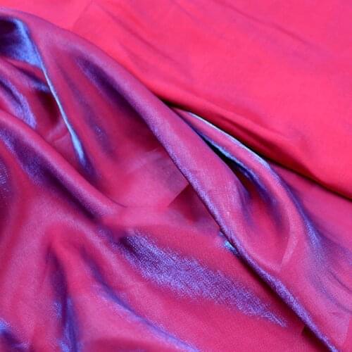 Double colors Symphony fabric gradient satin cloth Costume stage costume fashion shirt clothes laser fabric quality
