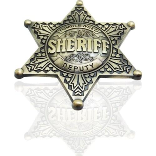 Custom Engraved Pentagram Zinc Alloy Badge Hot Metal 3D Badges