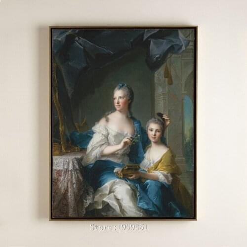 Classical court figures dame palace scenery canvas printings oil painting printed on cotton no frame wall art decoration picture