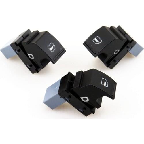TUKE 3Pcs Side Window Adjustment Switch Control Button For VW Passat Touran Tiguan Sharan Jetta Golf Touareg Seat Leon 1KD959855