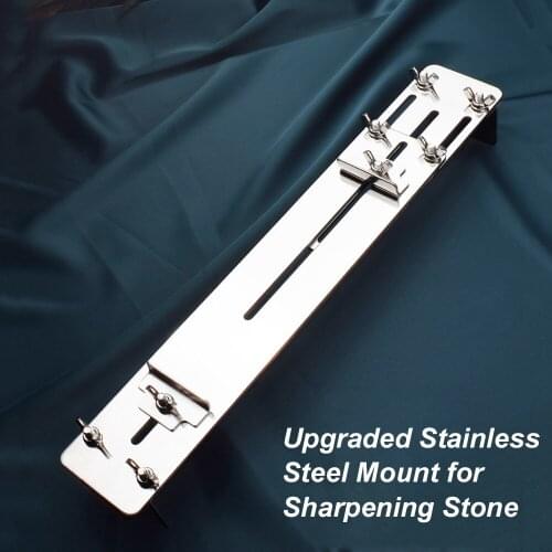 Stainless Mount for Sharpening Stone Adjustable Over Sink Sharpening Stone Holder Retractable Non-slip Whetstone Sink Bridge