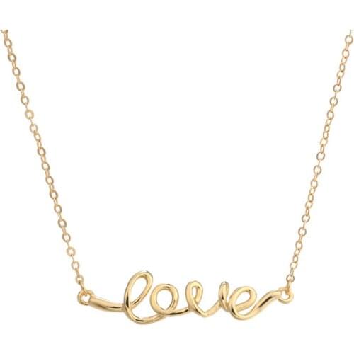 LEVEN FANCY Real 925 Sterling Silver Cable Chain Bridal Monogram Letter Love Script Infinity Symbol Necklace Gift for Her