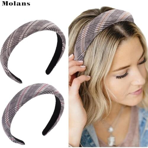 MOLANS Scottish Style Hair Hoop Retro Temperament Ladies Ornament Vintage Decoration Women’s Design Headband Hair Accessories