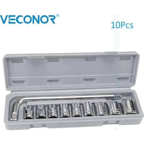 Workshop Tools Sockets Set of 1/2" Square Drive Hex Socket Tools Set with Extension Bar for Car Repair