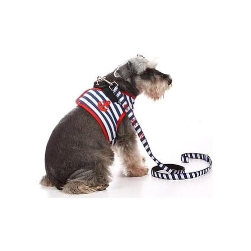 New sailor protective chest-back traction rope adjustable Teddy Pet chest Strap brave sailor