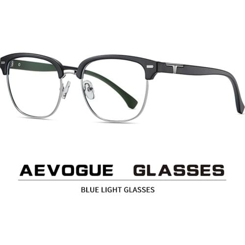 AEVOGUE Man Anti-Blue Light Glasses Woman Glasses Optical Frame Computer Eyeglasses Prescription Glasses AE0925