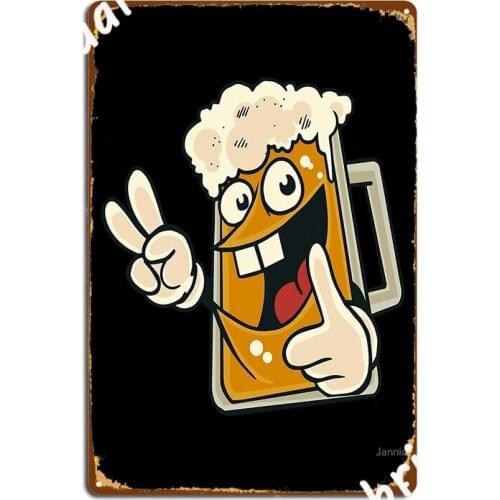 Beer Funny Poster Metal Plaque Cinema Garage Personalized Cinema Wall Decor Tin Sign Poster