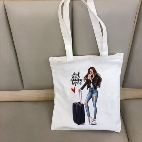 Retro Harajuku Casual Handbag Ulzzang Large Capacity Women Bag Fashion Trend Cool Girl New Womens Printing Shoulder Canvas Bags