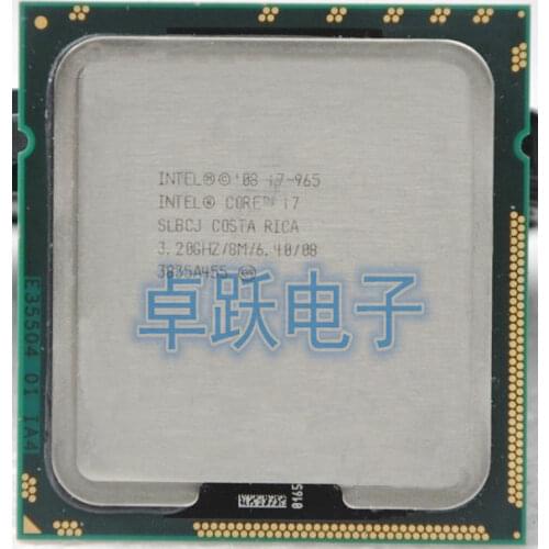 Intel Core i7-965 Desktop Processor i7 965(3.2Ghz/8MB/4 cores/Socket 1366/6.4 GT/s DMI)Desktop CPU free shipping