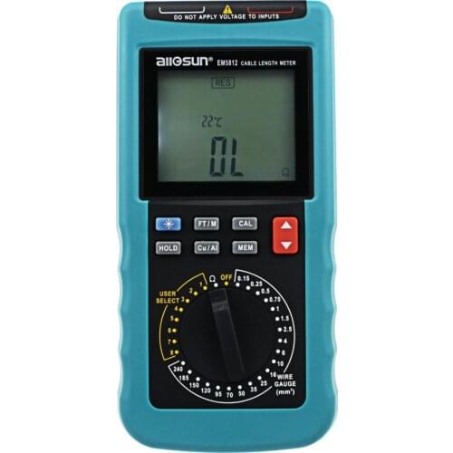 Modern digital cable length meter PC Data Network LCD Digital display automatic temperature compensation all-sun EM5812