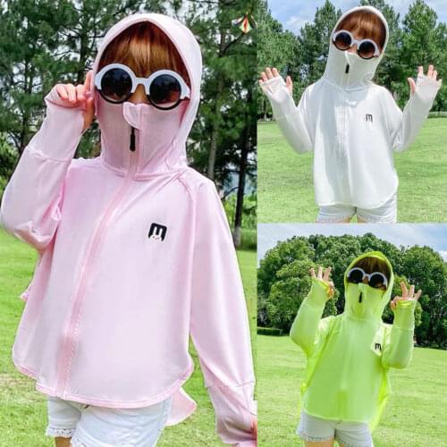 All-round sunscreen clothing parent-child clothing anti-ultraviolet ice silk thin coat