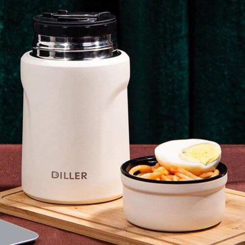 Vacuum Insulated Jar High Strength Portable Stainless Steel Leakproof Lunch Soup Container Students Ideal Gifts for Outdoor