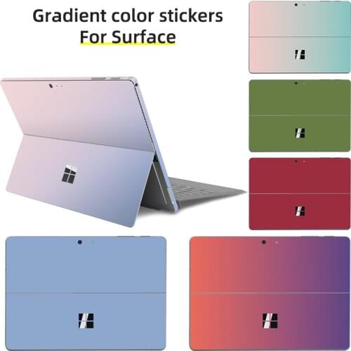 Discoloration vinyl Sticker for Microsoft Surface Pro 7/6/5/4/3 Surface pro X GO 2 Back Cover Body Decal Skin Protector