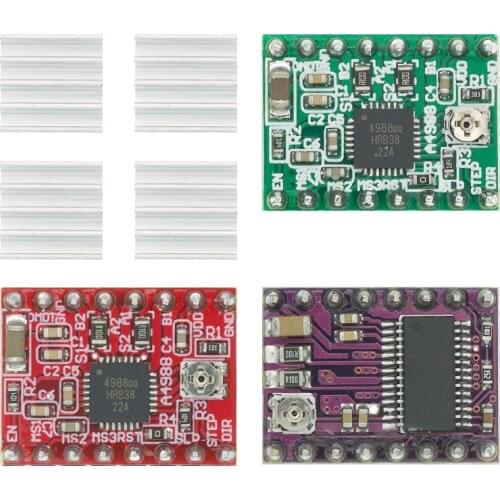 3D Printer Parts A4988 DRV8825 Stepper Motor Driver With Heat sink For SKR V1.3 1.4 GTR V1.0 RAMPS 1.4 1.6 MKS GEN V1.4 board