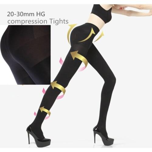 Women Slim Pantyhose Therapeutic 20-30 Mmhg Rehabilitation 680d Compressure Pantyhose Shaper Leg Thin Compression Tights
