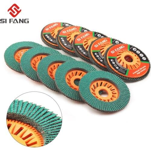 115mm 4.5inch Flap Disc Grinding Wheel For Stainless Steel Metal Wood 2/5/10Pcs