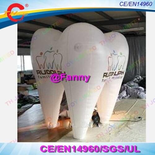 3m/4m/6m outdoor giant Inflatable Tooth for promotion , White Inflatable advertising tooth Model Inflatable Tooth cartoon