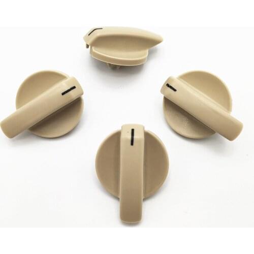 4PCS Beige Rear Reading Lamp Switch Lndoor Ceiling Light Switch Knob For POLO Touran Car Accessories Parts