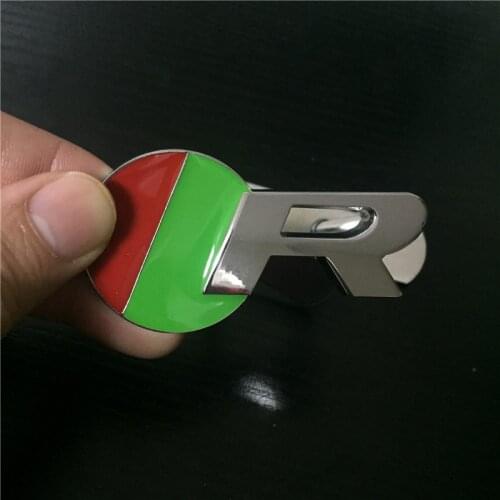 Car "R" Emblem Auto Front Grill Grilles Badge fit for Jaguar XF R XFR XJR XJ R XKR XK R XE F-Type