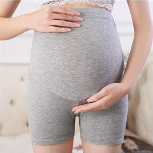 Pregnant women lift belly safety pants boxer briefs high waist Adjustment Stomach Lift Pregnant Womens Boxer Pants Anti-light