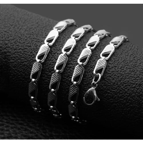 Fashion simple titanium steel jeans buckle chain simple sweater chain necklace all-match jewelry hot sale