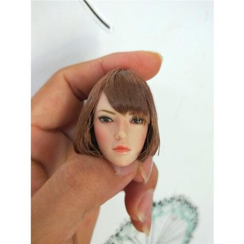 SUPER DUCK 1/6 SDH002 Asian Female Head Sculpt A / B / C 1/6 Action Figure Accessories for 12" Collectible Action Figure DIY toy