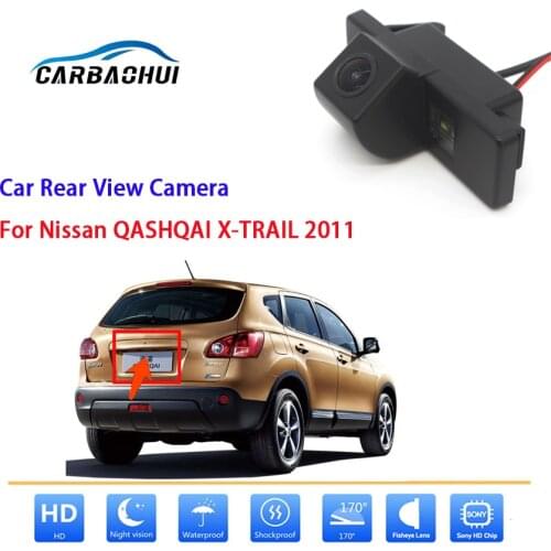 HD CCD Car Rear View Reverse Camera For Nissan Qashqai X-TRAIL 2011 Night Vision Reversing Parking Camera high quality RCA