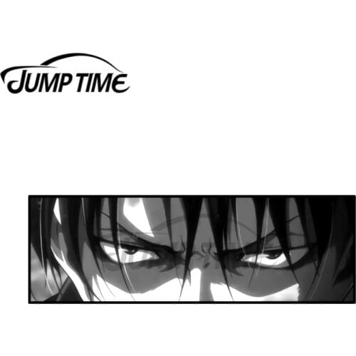 JumpTime 13 x 4.6 cm For Levi Ackerman Eyes Fine Decal DIY Motorcycle Car Stickers Funny Graffiti Sticker Waterproof Vinyl Deals