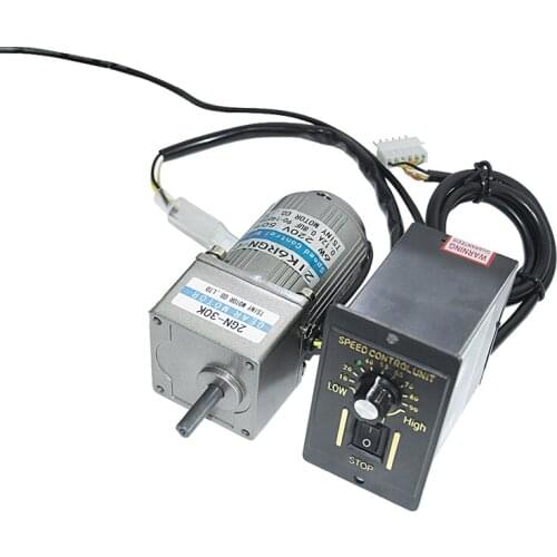 AC220V Reduction Gear AC Motor Set AC 110V 6W Slow-speed Forward and Reverse AC Single-phase Motor Set Gift Governor 7.5-675Rpm