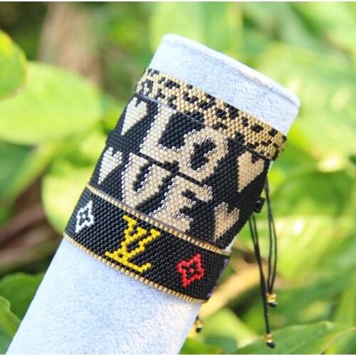 Pretty Bead Mexican Women Pulseras Mujer Bead Bracelets Fatima Hamsa Hand Handmade Woven Jewelry