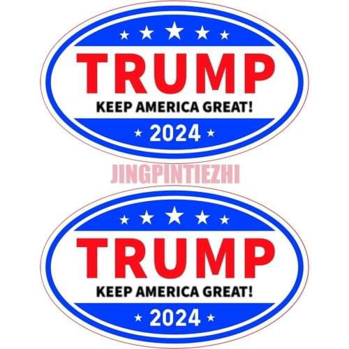 Trump 2024 Car Stickers and Decals, Keep America Great, Waterproof Sticker Paper Suitable for Truck Laptop Bumper Windows