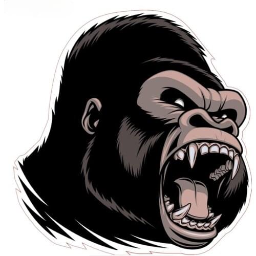 Cool Car Stickers Evil Gorilla Colorful Funny Auto Sticker Motorcycle Decals