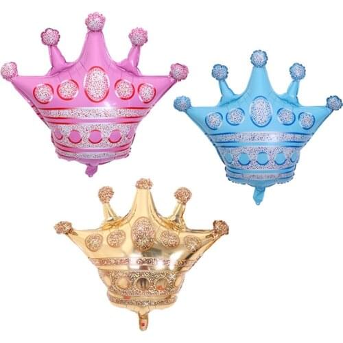 New Large Golden Crown Aluminum Film Balloon Birthday Wedding Celebration Layout Crown Aluminum Foil Balloon WWholesale