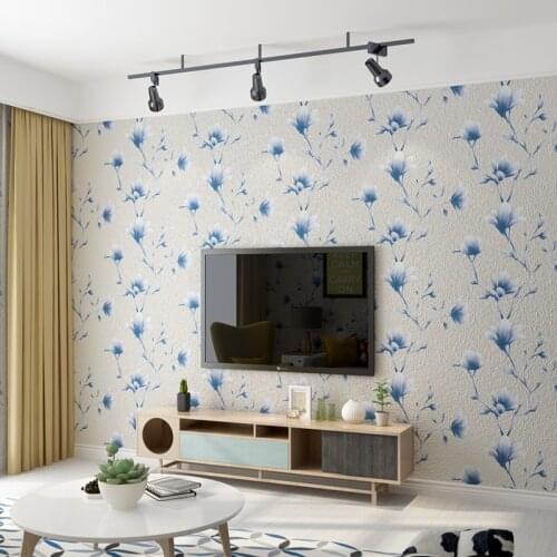Beibehang High-end garden TV background wallpaper thickening deer velvet bedroom living room non-woven wallpaper papel de parede