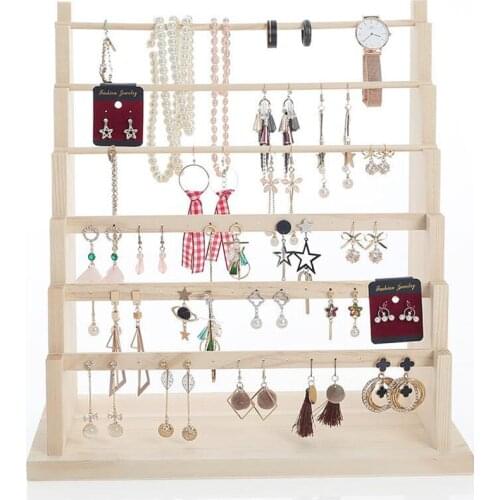 Necklace Organizer Earrings Organizer Jewelry Holder Necklace Bracelet Rack 4/6/8Layers Jewelry Display Stand Jewelry Packing