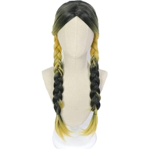 Haitani Ran Haitani Rindo Cosplay Wig Anime Tokyo Revengers Cosplay Tenjiku Rokuhara Tandai Double Twist Braid 75cm Long Hair Wi
