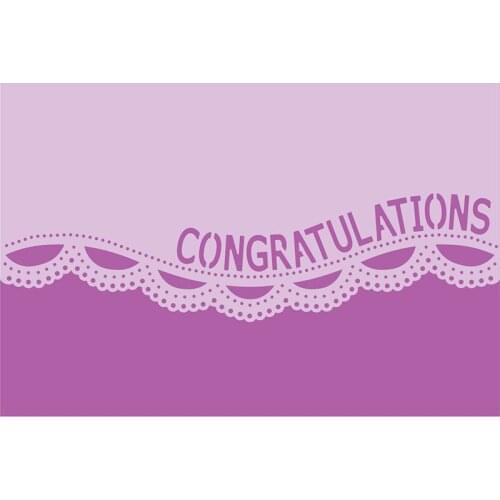 Letter Congratulations Lace Metal Cutting Dies Cut Die Mold Card Scrapbook Paper Craft Knife Mould Blade Punch Stencils 2021 New