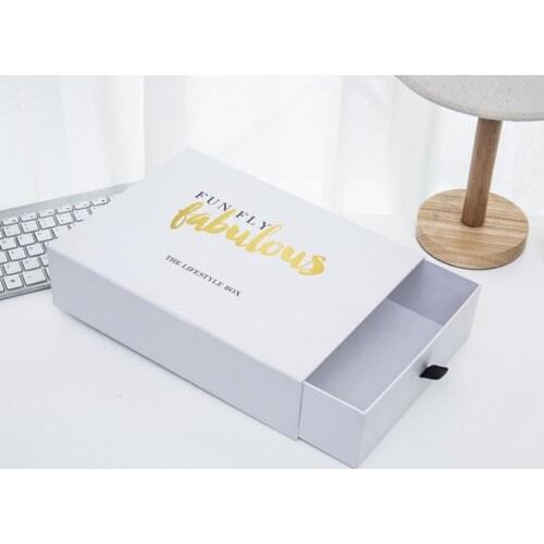 Magnetic paper gift box with ribbon,magnetic box hair extension packaging ---XP0895