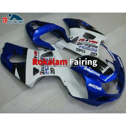 Shells For Suzuki K1 GSXR600 GSXR750 2001 2002 2003 GSXR-600 GSXR-750 01-03 Blue White Motorbike Fairing Kit (Injection Molding)