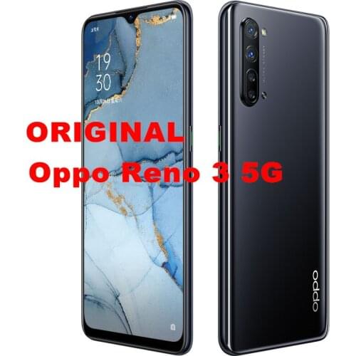 Stock Oppo Reno 3 Smart Phone 5G Android 9.0 6.4" AMOLED 2400X1080 12GB RAM 128GB ROM 64.0MP+32.0MP Fingeprint Cellphone