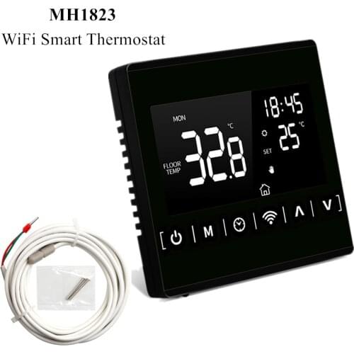 Smart Thermostat WiFi Temperature Controller All Touch Screen Thermoregulator Floor Heating Room For Electric Gas Heating Voice