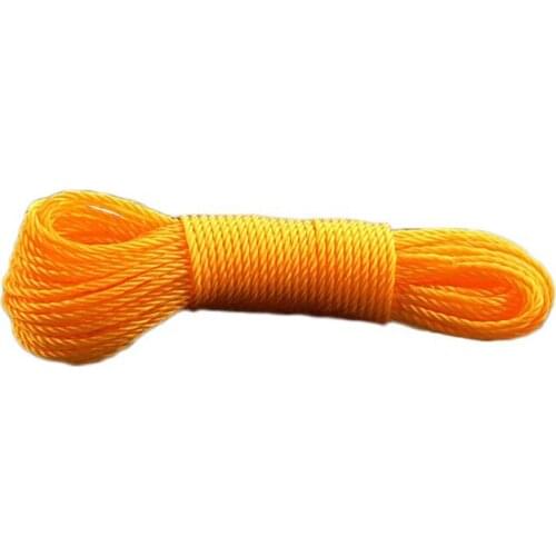 Colored Nylon Rope Outdoor Windproof Clothesline Rope Retractable Travel Washing Line Clothes Drying Line 10m/20m Long