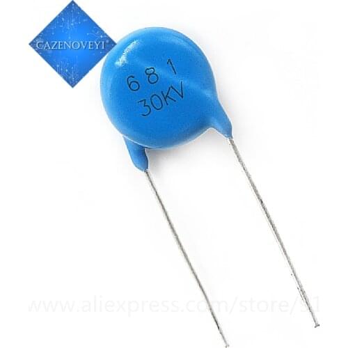 1pcs/lot High voltage ceramic chip ceramic capacitor 681K 30KV 680PF 30KV681 In Stock